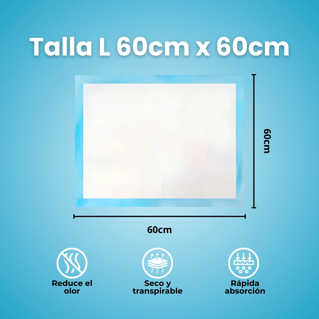 Pañal de Piso Talla L 60x60cm (40 uds.) - Petitienda