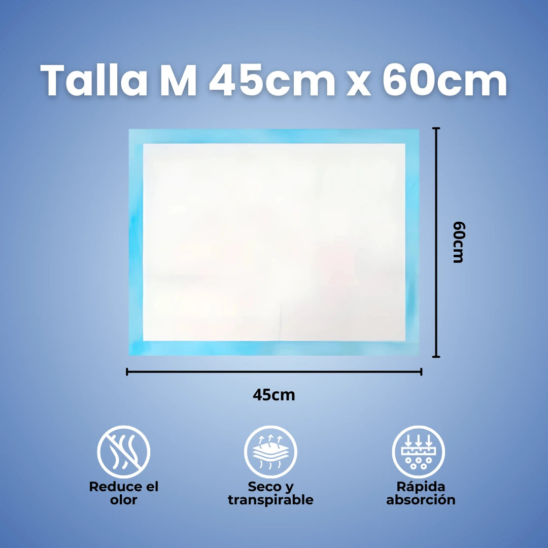 Pañal de Piso Talla M 45x60cm (50 uds.) - Petitienda